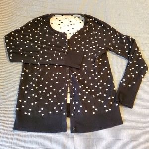 Merona Polka Dot Long Sleeve Cardigan